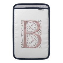 Fancy Letter B 1 MacBook Air Sleeves