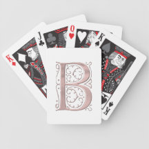 Fancy Letter B 1 Playing Cards
