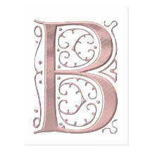 Fancy Letter B 1 Post Cards