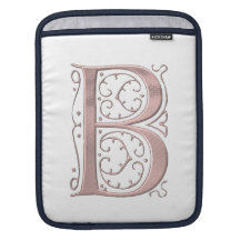 Fancy Letter B 1 Sleeve For iPads