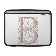 Fancy Letter B 1 Sleeves For MacBook Air