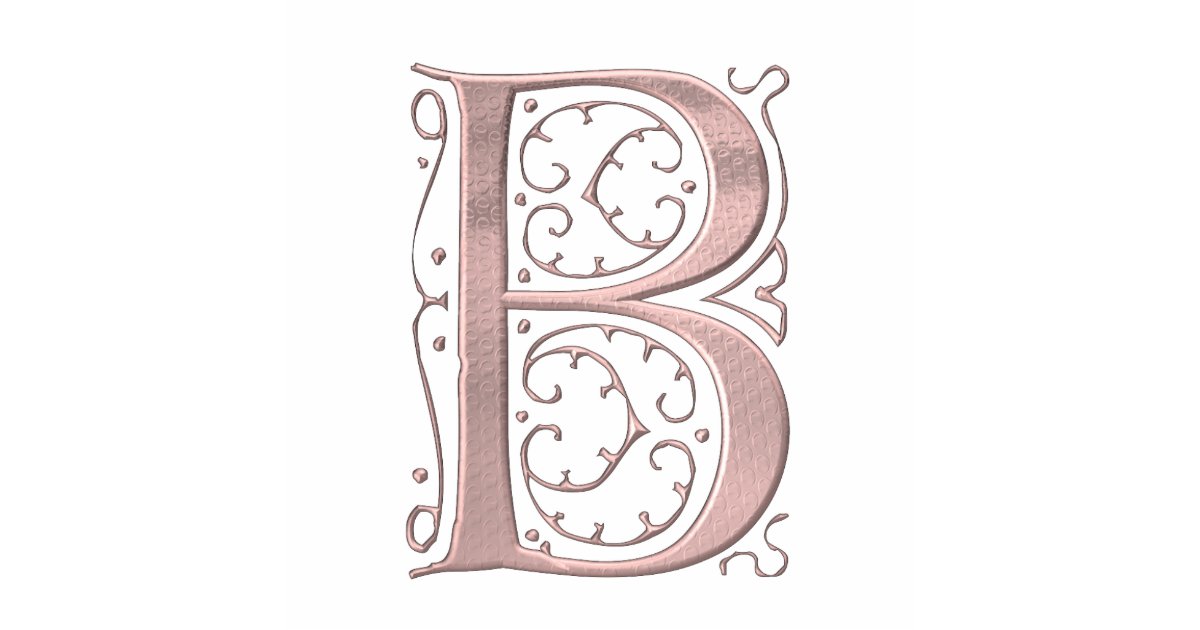 Fancy Letter B 1 Statuette Zazzle