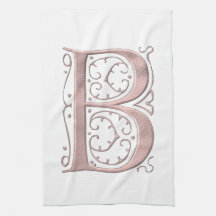 Fancy Letter B 1 Towels