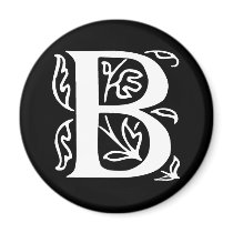 Fancy Letter B magnets by opheliasart Fancy Letter B magnets