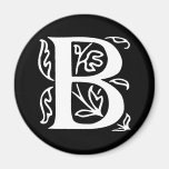 Fancy Letter B Refrigerator Magnets