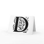Fancy Letter D cards