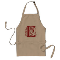 Fancy Letter E aprons by opheliasart Fancy Letter E aprons
