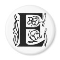 Fancy Letter E magnets