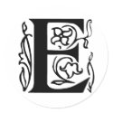 Fancy Letter E stickers by opheliasart Fancy Letter E stickers