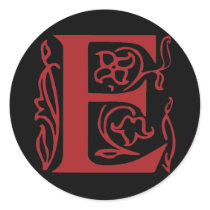 Fancy Letter E stickers by opheliasart Fancy Letter E stickers