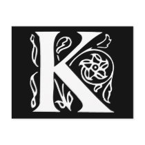 Fancy Letter K Postcards