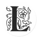 Fancy Letter L stickers by opheliasart Fancy Letter L stickers