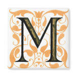 Fancy Letter M - Magnet