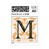 Fancy Letter 'M' - Stamp