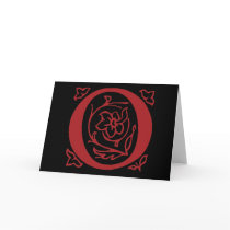 Fancy Letter O cards