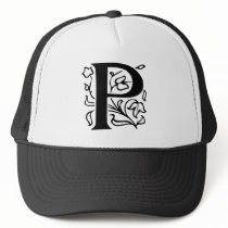 Fancy Letter P hats