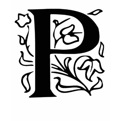 Fancy Letter P T-shir