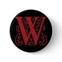 Fancy Letter W Pin