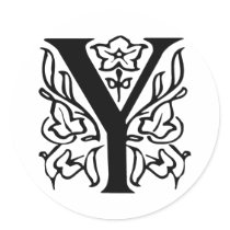 Fancy Letter Y stickers by opheliasart Fancy Letter Y stickers