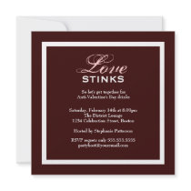 Fancy Love Stinks Anti-Valentines Day Party Announcement