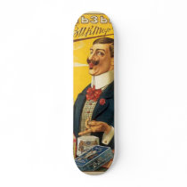Fancy Man Smoking Skate Board Decks