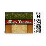 Fancy Merry Christmas Postage Stamps
