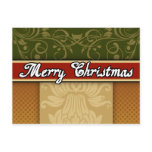 Fancy Merry Christmas Postcard
