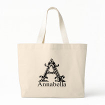 Fancy Monogram: Annabella Tote Bags