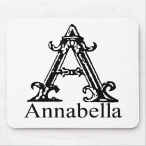Fancy Monogram: Annabella Mouse Pads