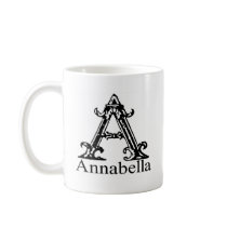Fancy Monogram: Annabella Coffee Mugs
