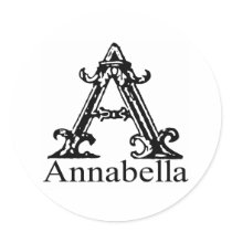 Fancy Monogram: Annabella Stickers