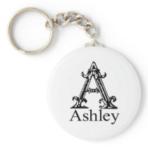 Fancy Monogram: Ashley Key Chain