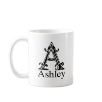 Fancy Monogram: Ashley Coffee Mug