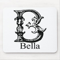 Fancy Monogram: Bella mousepads by Namers Fancy Monogram: Bella mousepads