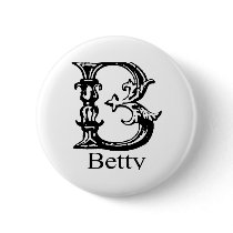 Fancy Monogram: Betty Button
