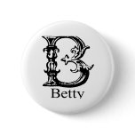 Fancy Monogram: Betty buttons