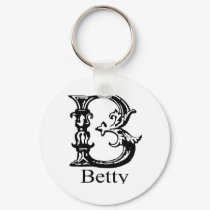 Fancy Monogram: Betty keychains