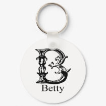 Fancy Monogram: Betty keychains