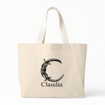 Fancy Monogram: Claudia Canvas Bag