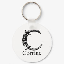 Fancy Monogram: Corrine keychains by Namers Fancy Monogram: Corrine keychains