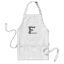Fancy Monogram: Frances aprons