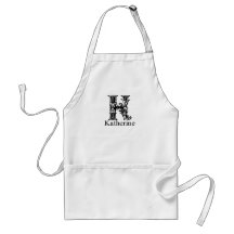 Fancy Monogram: Katherine Apron