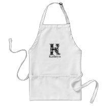 Fancy Monogram: Kathryn aprons by Namers Fancy Monogram: Kathryn aprons