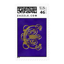 Fancy Monogram Letter C - Customized postage