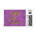 Fancy Monogram Letter F - Customized postage