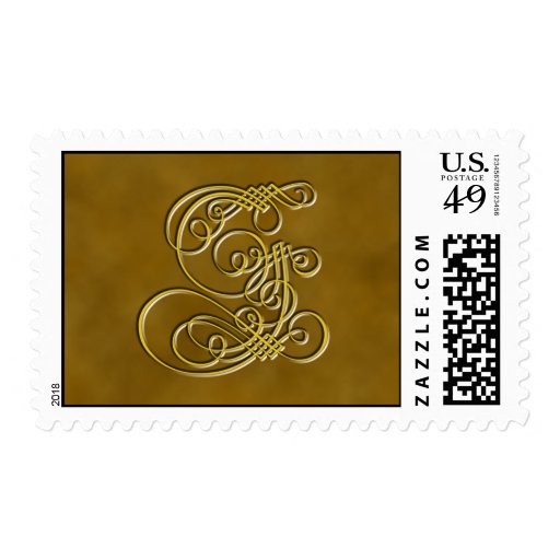 Fancy Monogram Letter G Customized Stamp Zazzle