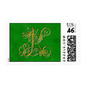 Fancy Monogram Letter K - Customized postage