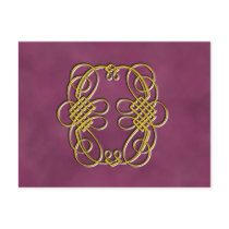 Fancy Monogram Letter O postcards