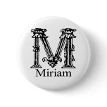 Fancy Monogram: Miriam buttons