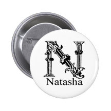 Fancy Monogram: Natasha Pin